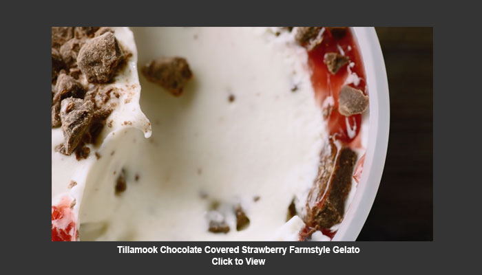Tillamook Chocolate Covered Strawberry Gelato